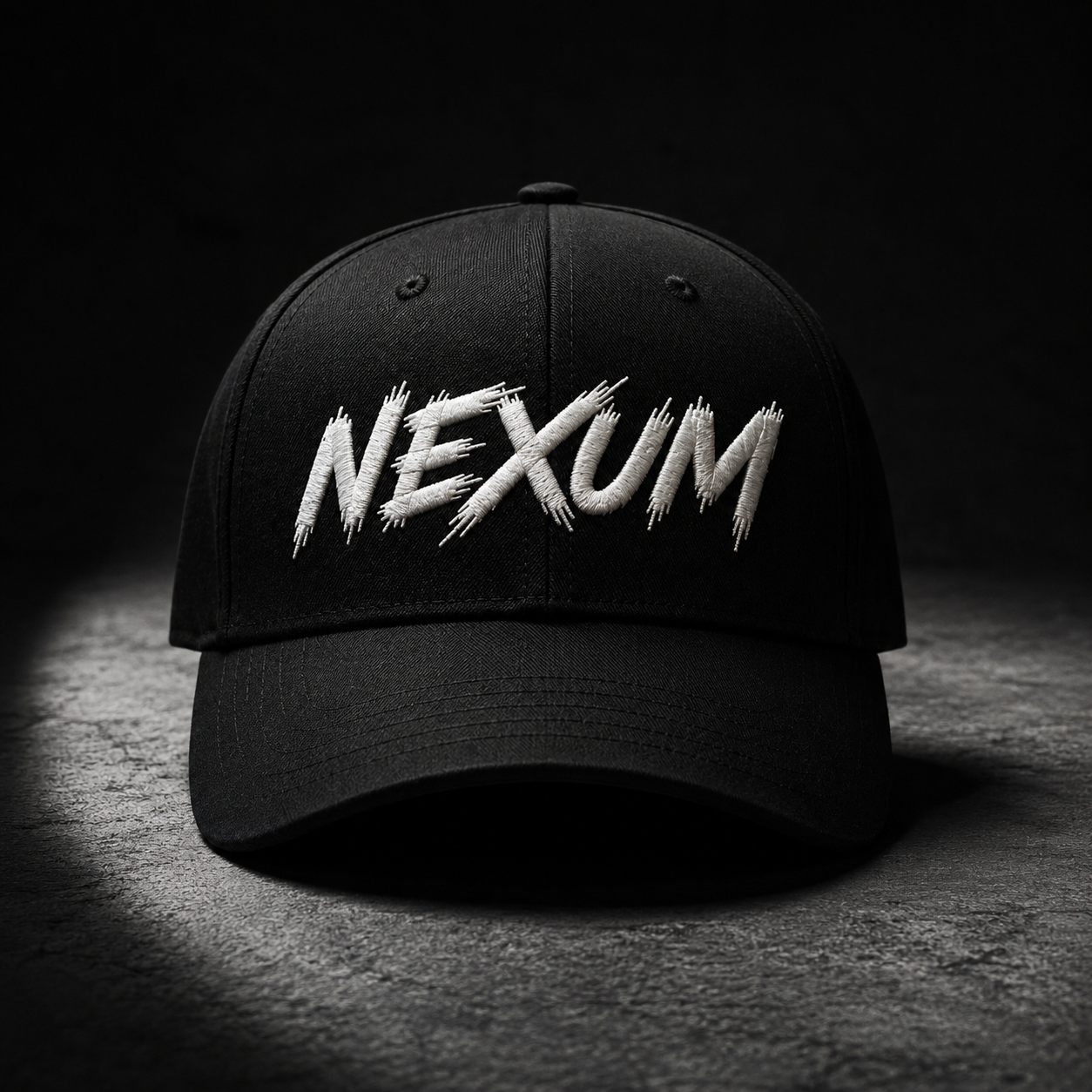 Casquette 6-Panel Curve Brim Snapback Noir