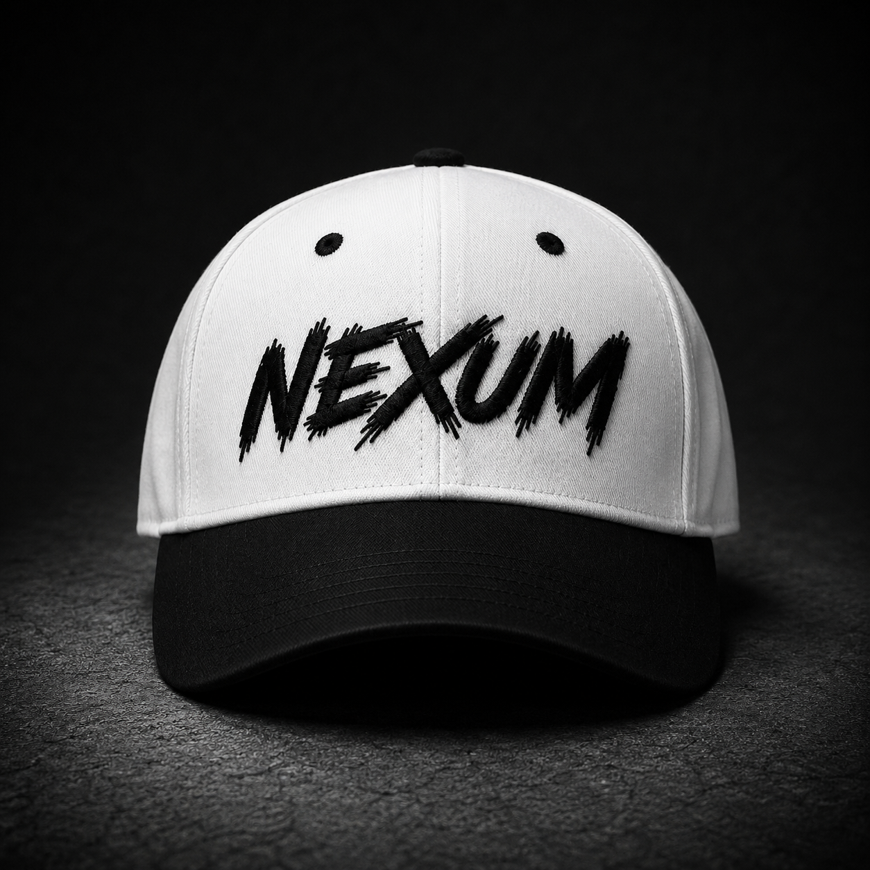 Casquette 6-Panel Curve Blanc / Noir