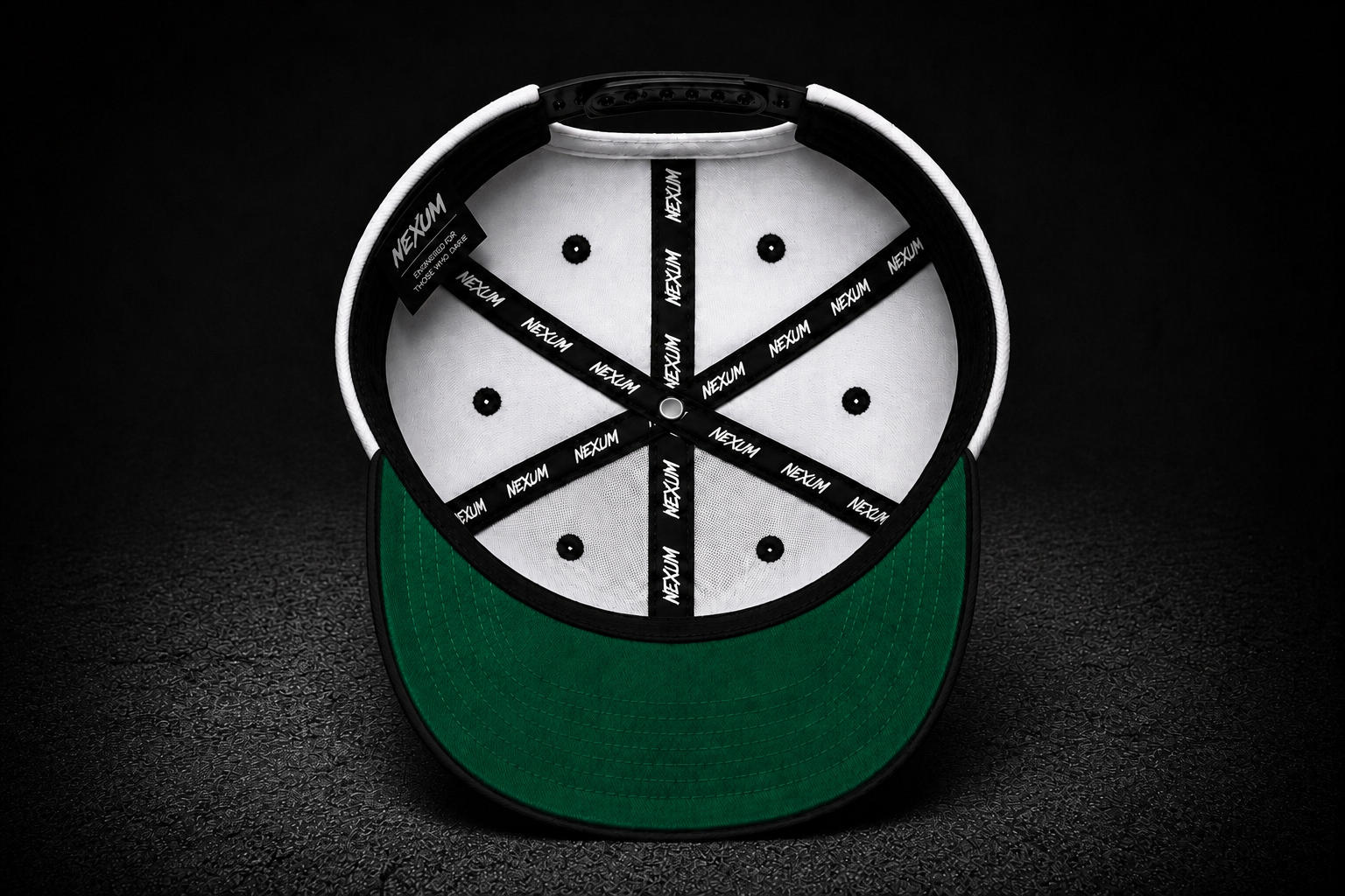 Casquette 6-Panel Curve Blanc / Noir